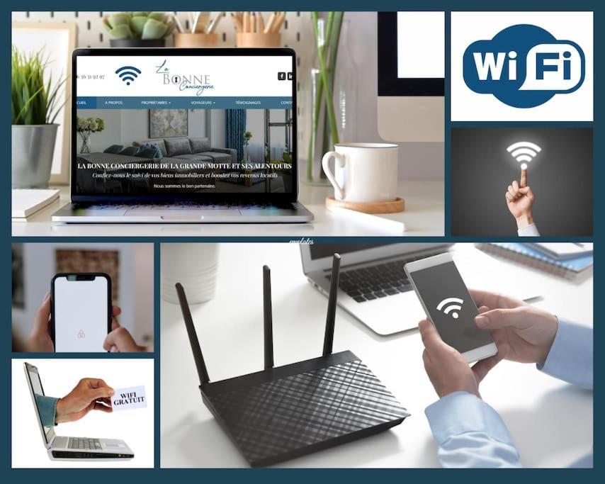 Le Nautilus Proche Plage Clim Parking Prive Wifi Proche Montpellier Carnon-Plage Bagian luar foto
